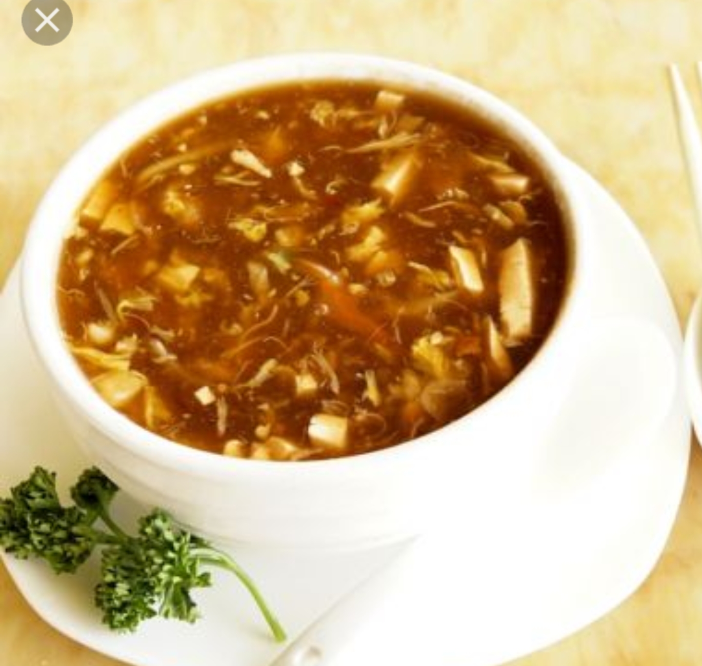 Order Hot and Sour Soup food online from City Dragon store, Greensboro on bringmethat.com