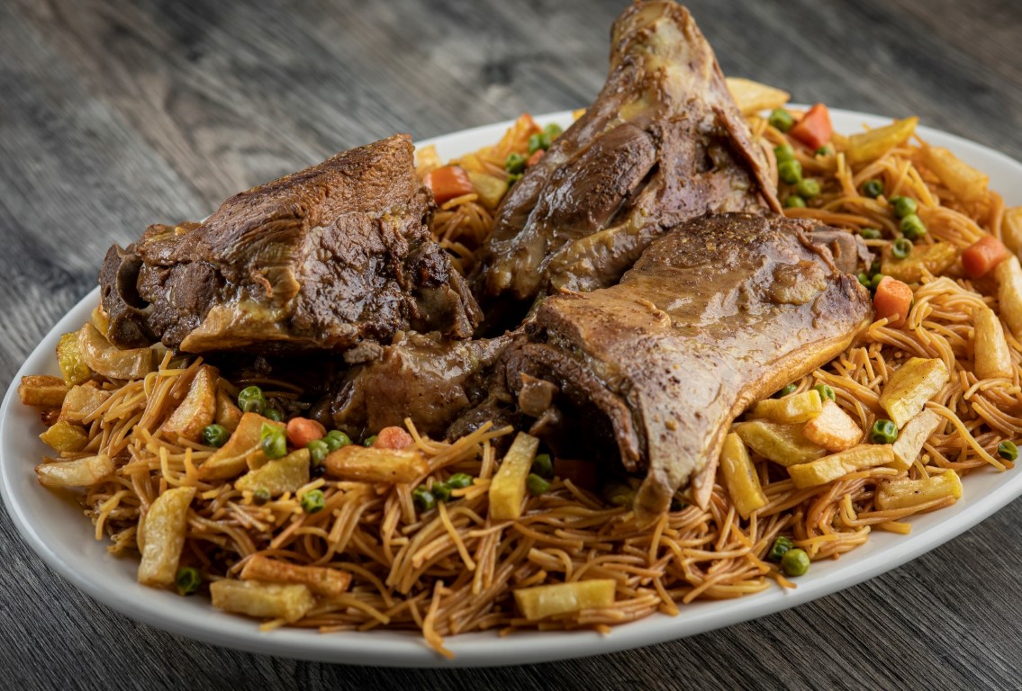 Order Lamb Quzi Platter  food online from Spice And Fire Grill store, Morton Grove on bringmethat.com
