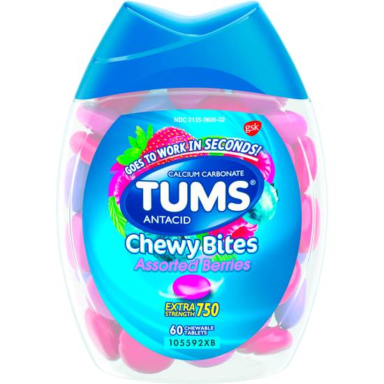Order Tums Chewable Anticid Tablets Assorted Berries (60 ct) food online from Rite Aid store, BETHEL PARK on bringmethat.com
