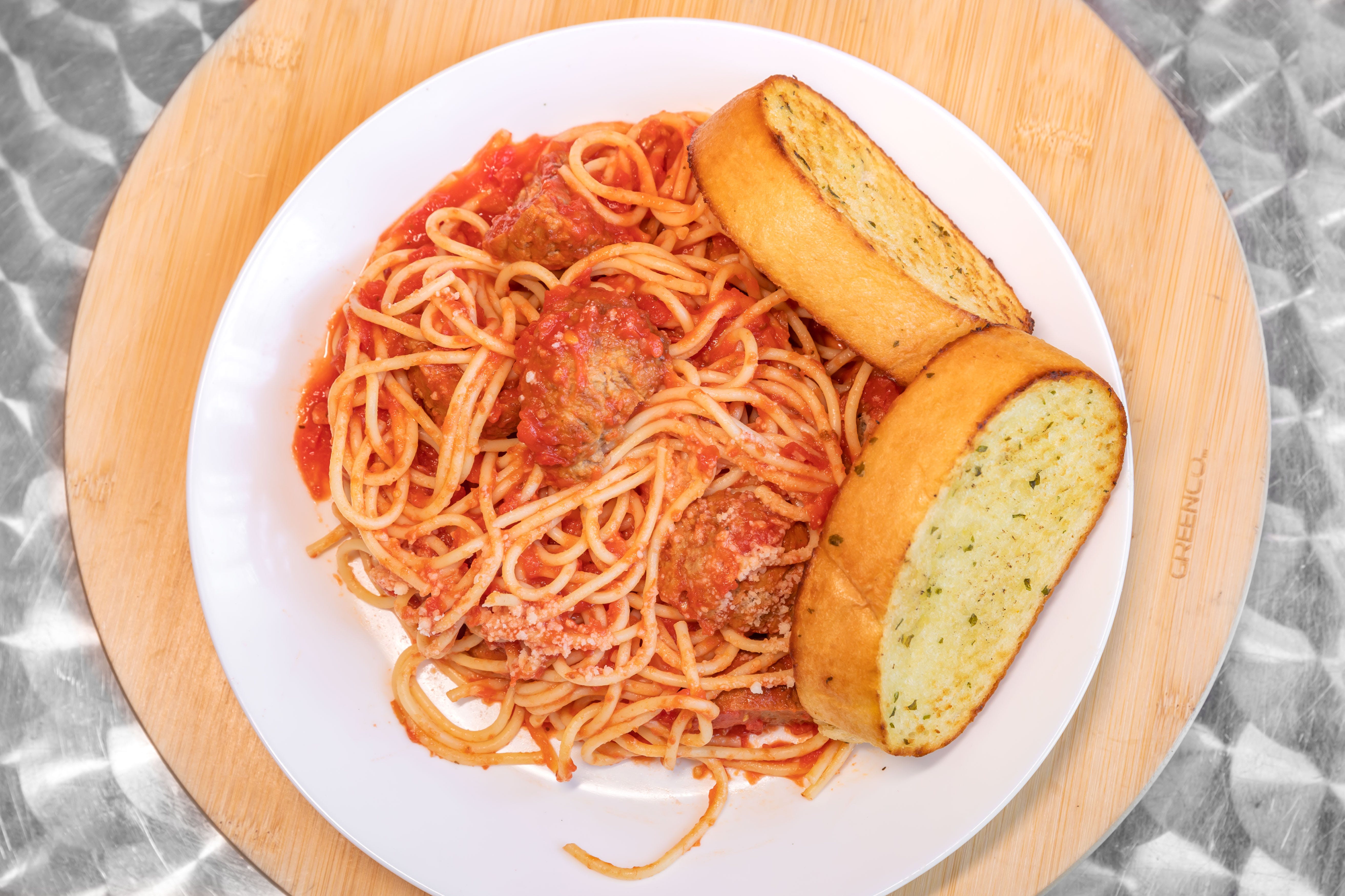 Order Spaghetti & Meatballs - Pasta food online from Promenade Pizza store, Anaheim on bringmethat.com