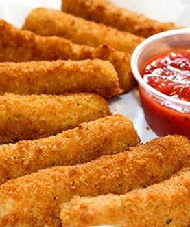 Order 6 Pieces Mozzarella Sticks food online from Gold and Meyer's Gourmet Deli and Bagelry store, Plainview on bringmethat.com