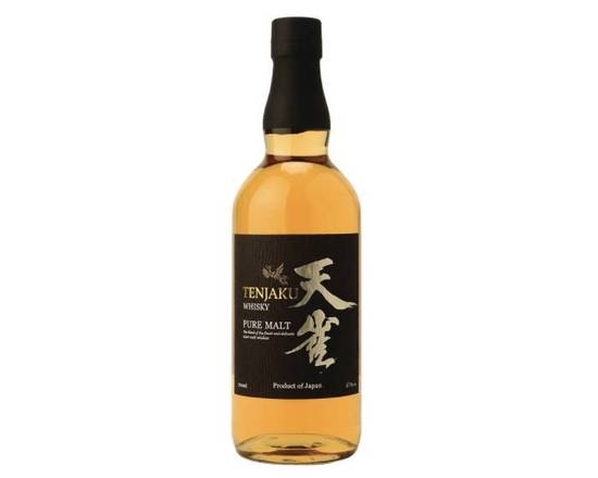 Order Tenjaku Pure Malt, 750mL japan whiskey ( 43.0% ABV) food online from Cold Spring Liquor store, Liberty Hill on bringmethat.com