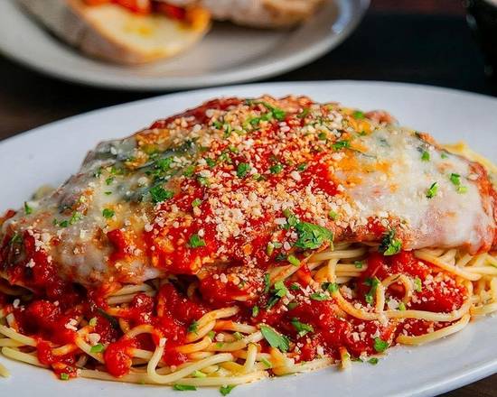 Order Eggplant Parmesan food online from New York Pizzeria store, Houston on bringmethat.com