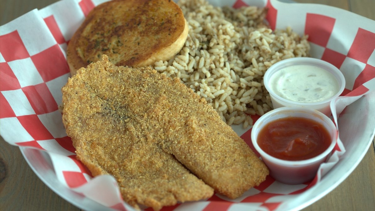 Order 1 Fish* Combo food online from 7 Spice Cajun Seafood store, Missouri City on bringmethat.com