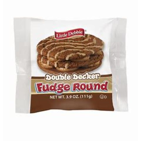 Order Little Debbie Double Decker Fudge Round 3.9oz food online from Speedway store, Centerville on bringmethat.com