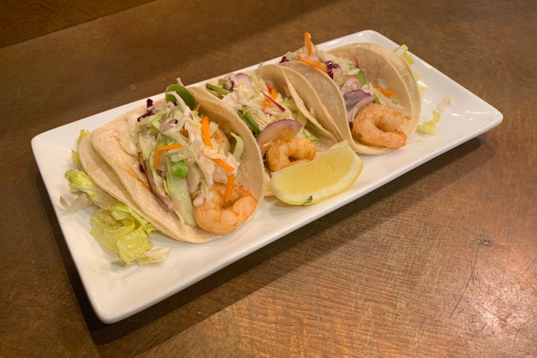 Order Chipotle Shrimp Tacos (3) food online from Andale Restaurant store, Los Gatos on bringmethat.com