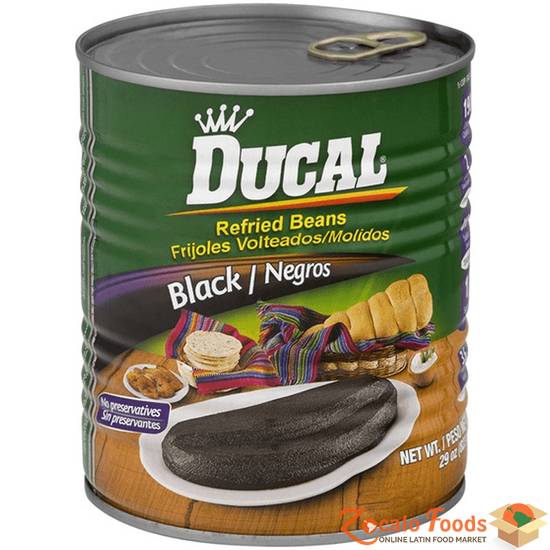 Order Ducal Refried Black  Beans (29 oz) food online from Ctown Supermarkets store, Uniondale on bringmethat.com