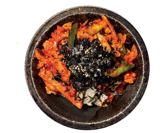 Order Spicy small Octopus Over Rice food online from Woomiok store, San Diego on bringmethat.com