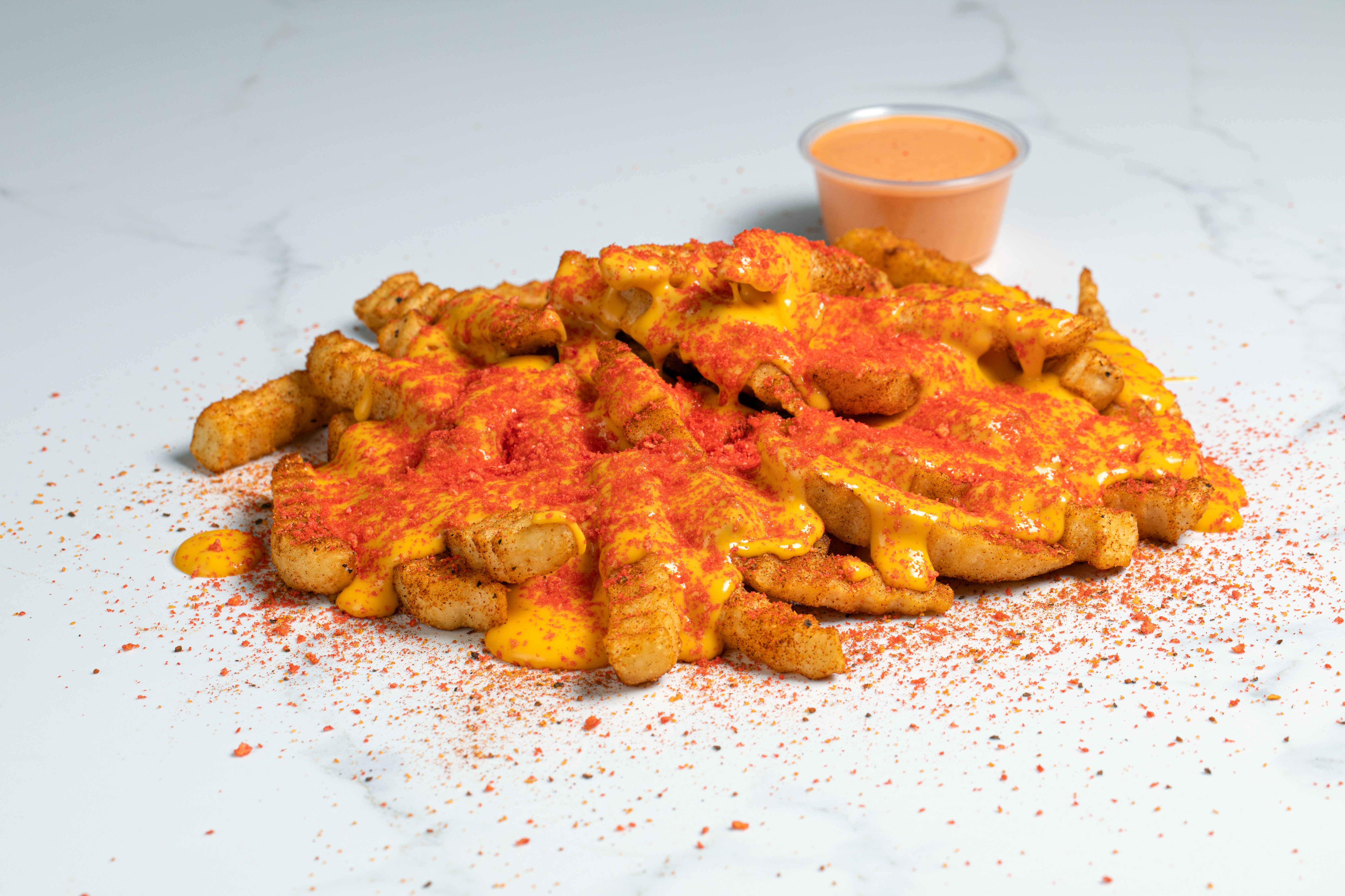 Order Cheese Fries food online from Cluckin Bun store, cathedral city on bringmethat.com