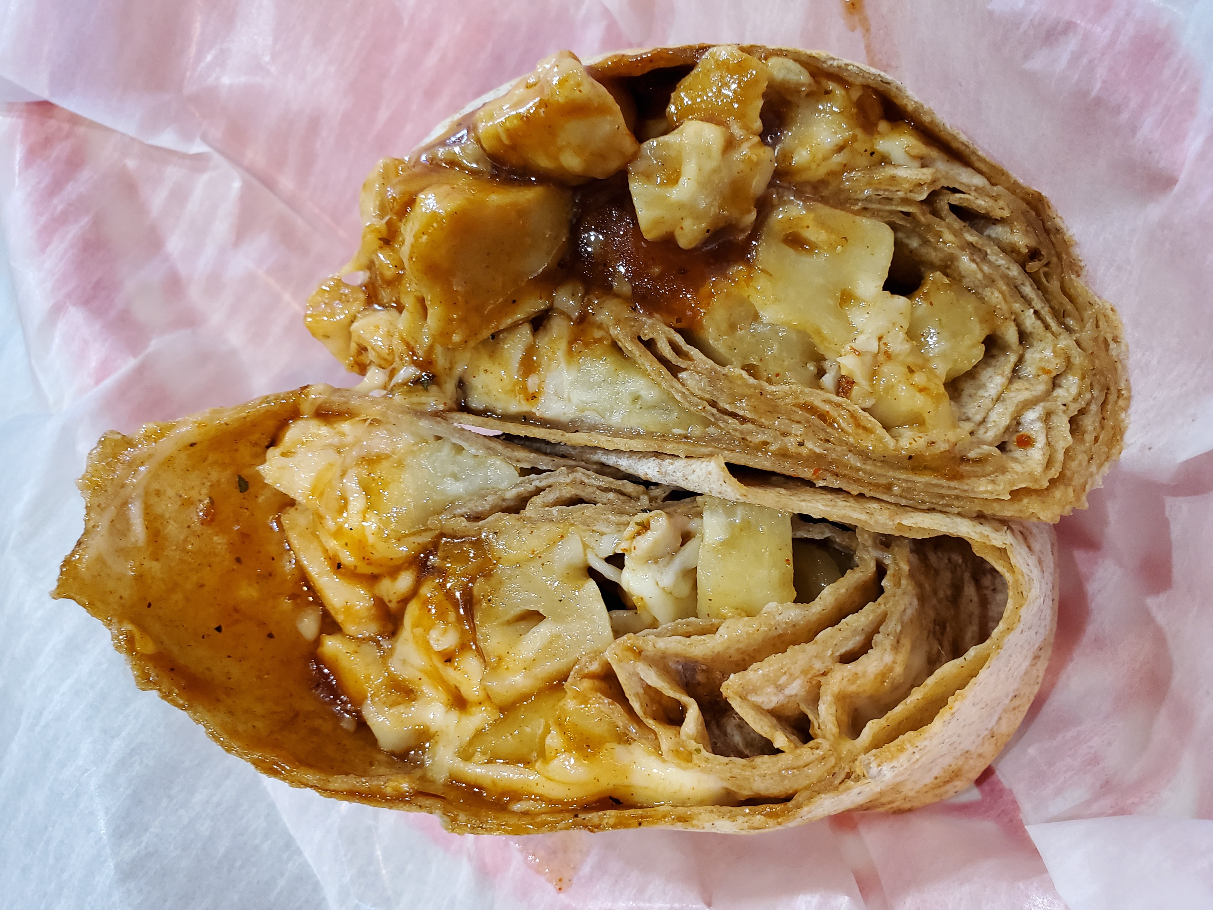 Order BBQ Supreme Wrap food online from Island Smoothie Cafe store, Bethpage on bringmethat.com