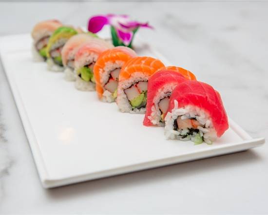 Order Rainbow Roll food online from Mika Sushi store, Portland on bringmethat.com