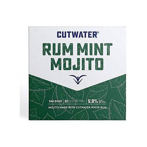 Order Cutwater Rum Mint Mojito (4PKC 12 OZ) 130834 food online from BevMo! store, Riverbank on bringmethat.com