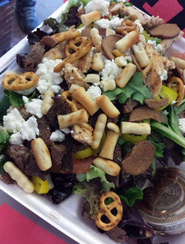 Order Grecian Salad food online from Johnny's Wee-Nee Wagon store, Markham on bringmethat.com