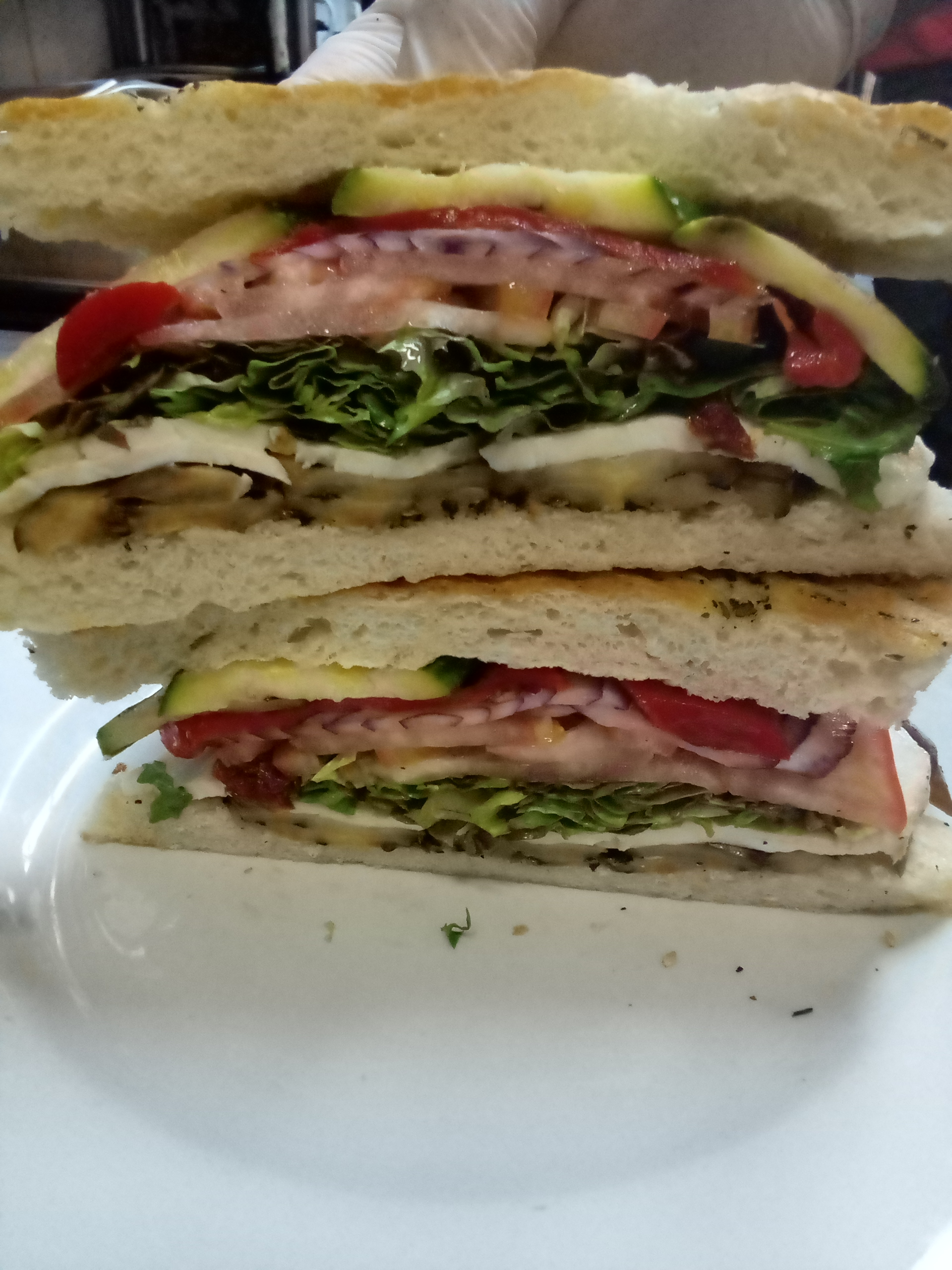 Order House Veggie Special Panini food online from Mike's Deli store, Bronx on bringmethat.com