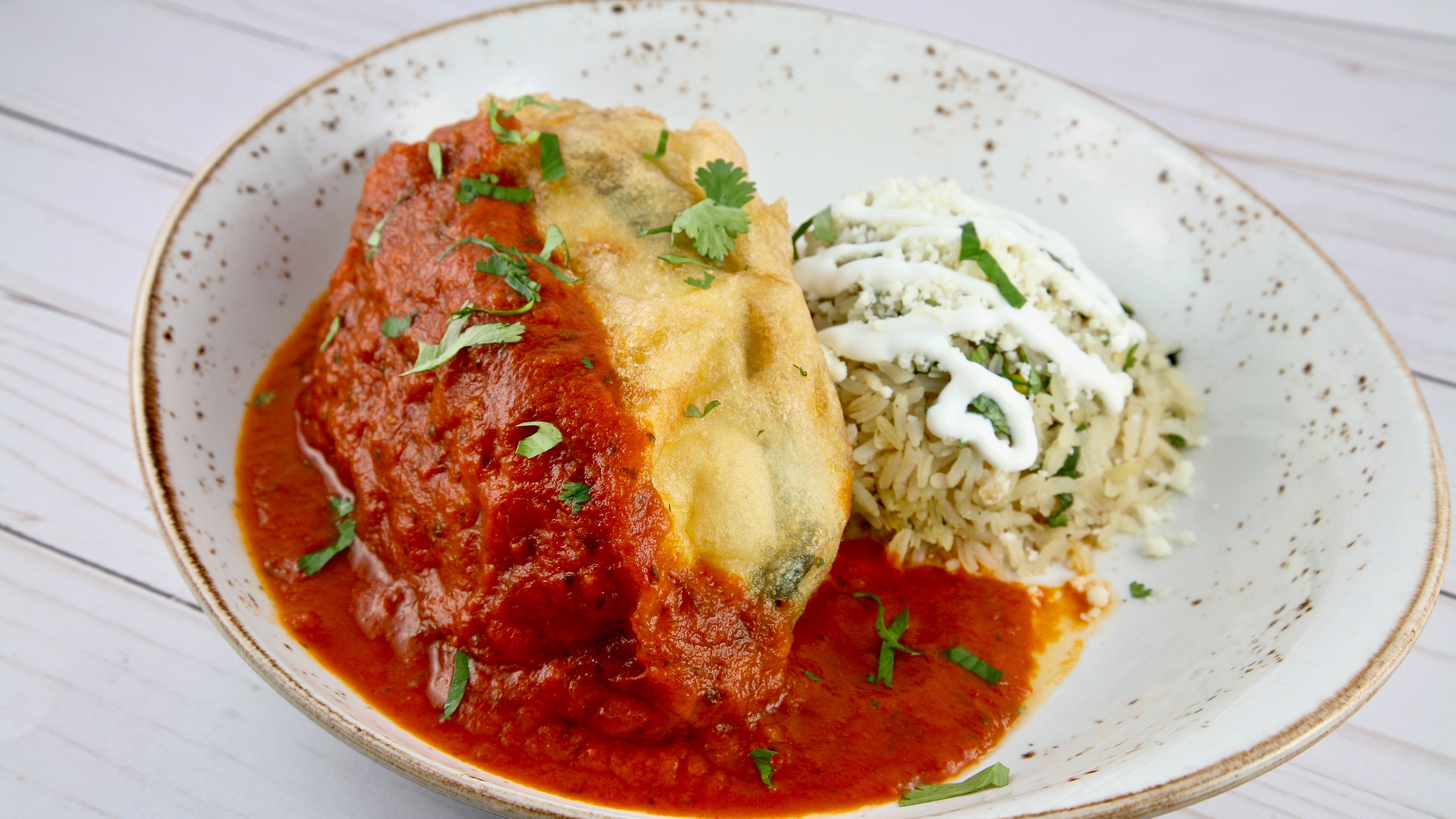 Order Chile Relleno food online from Mago Grill & Cantina store, Arlington Heights on bringmethat.com