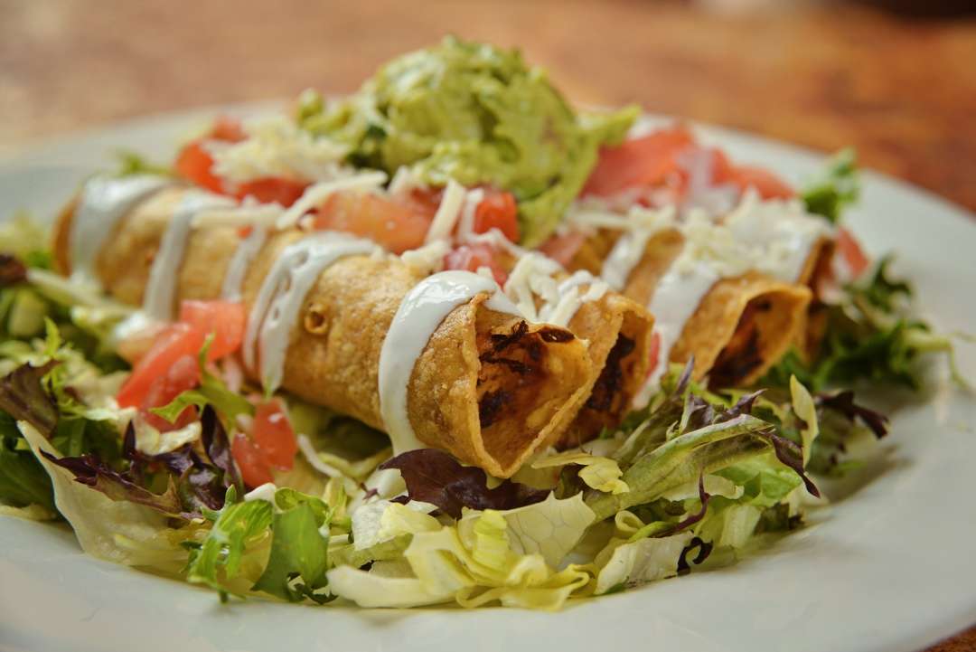 Order Flautas Traditional food online from No Mas! Hacienda store, Atlanta on bringmethat.com