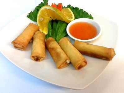 Order 7. Little Thai Chicken Crispy Rolls food online from Little Thai Cafe store, Houston on bringmethat.com