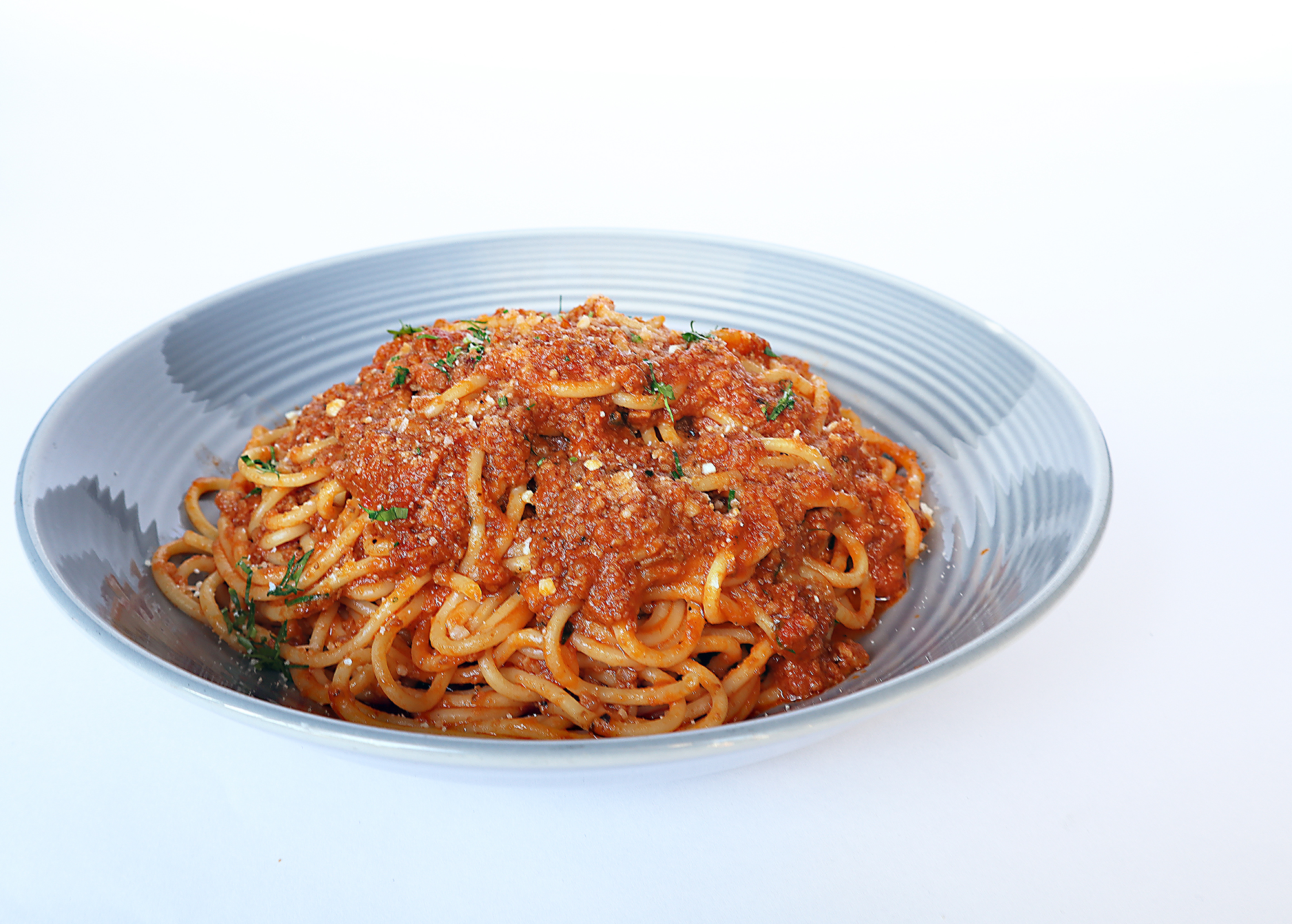 Order Spaghetti with Meat Sauce food online from Pasta Talk store, Irvine on bringmethat.com