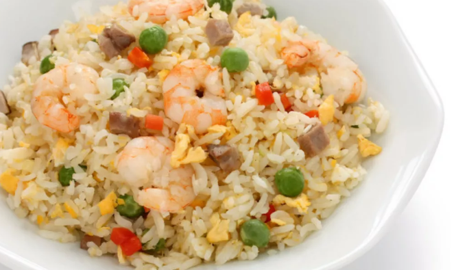 Order 45. Young Chow Fried Rice food online from Jade star kitchen store, Brooklyn on bringmethat.com
