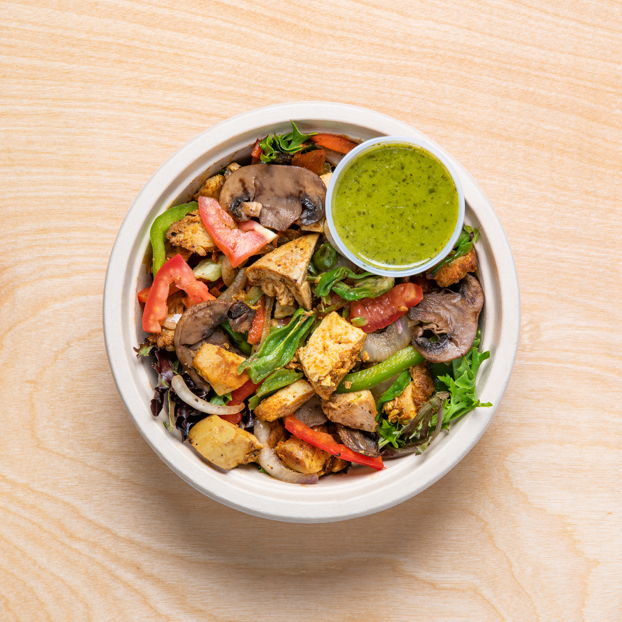 Order PK Chimichurri Bowl food online from Green Tomato Grill store, Brea on bringmethat.com