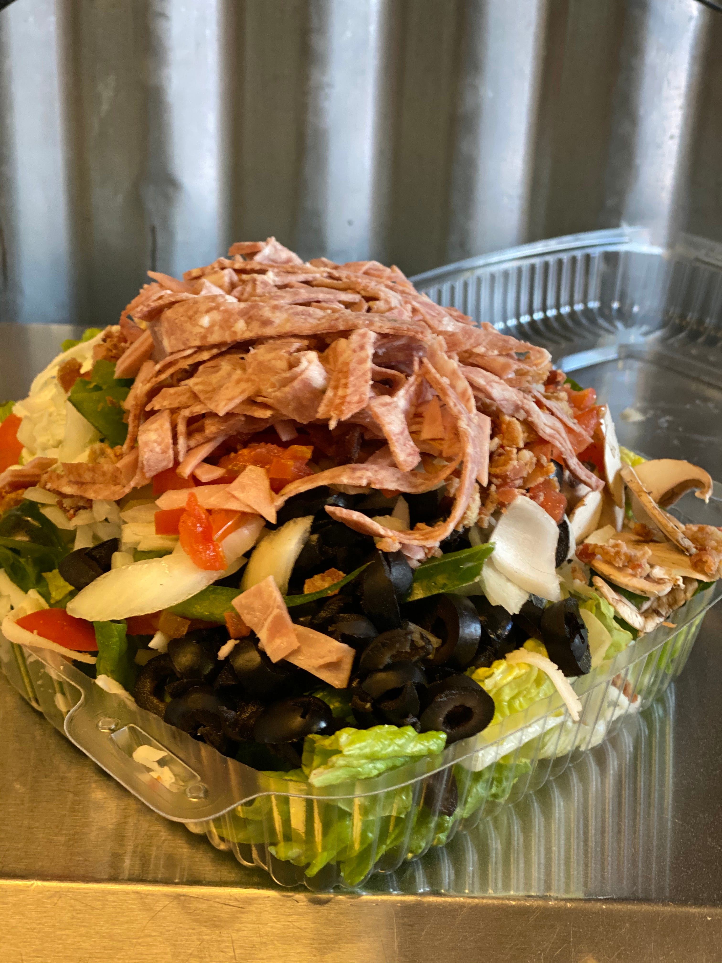 Order Chef's Salad - Large food online from Benny Blanco Pizza store, Denver on bringmethat.com