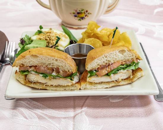 Order Grilled Chicken Sandwich food online from Chocolate Angel Cafe & Tea Room store, Plano on bringmethat.com