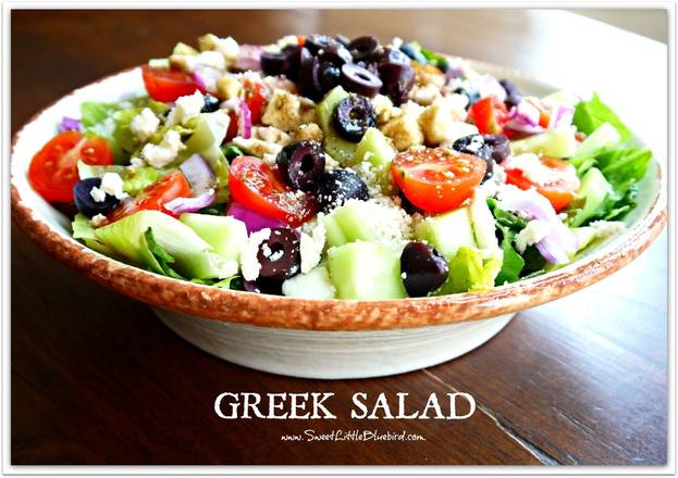 Order Greek Salad food online from Elizabeth Pizza store, Eden on bringmethat.com