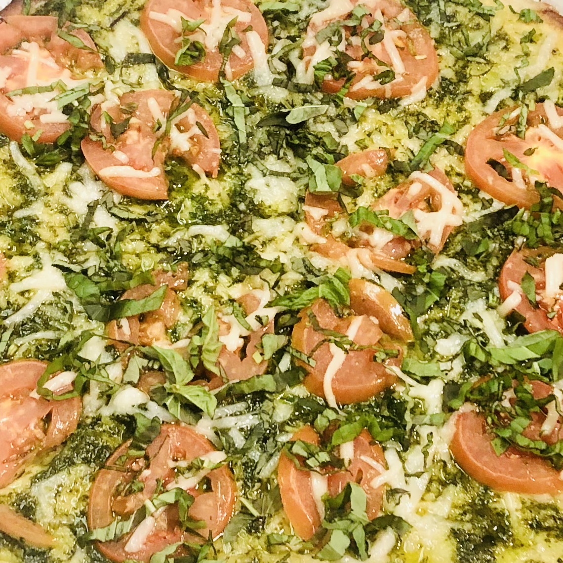 Order Vegan Grandma Pesto Pizza food online from Nicks Pizza & Deli store, Fanwood on bringmethat.com