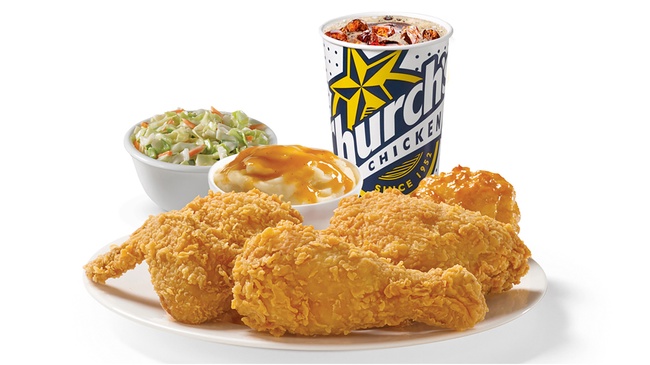 Order 3 Pieces Mixed Chicken Combo food online from Churchs Chicken store, Los Angeles on bringmethat.com