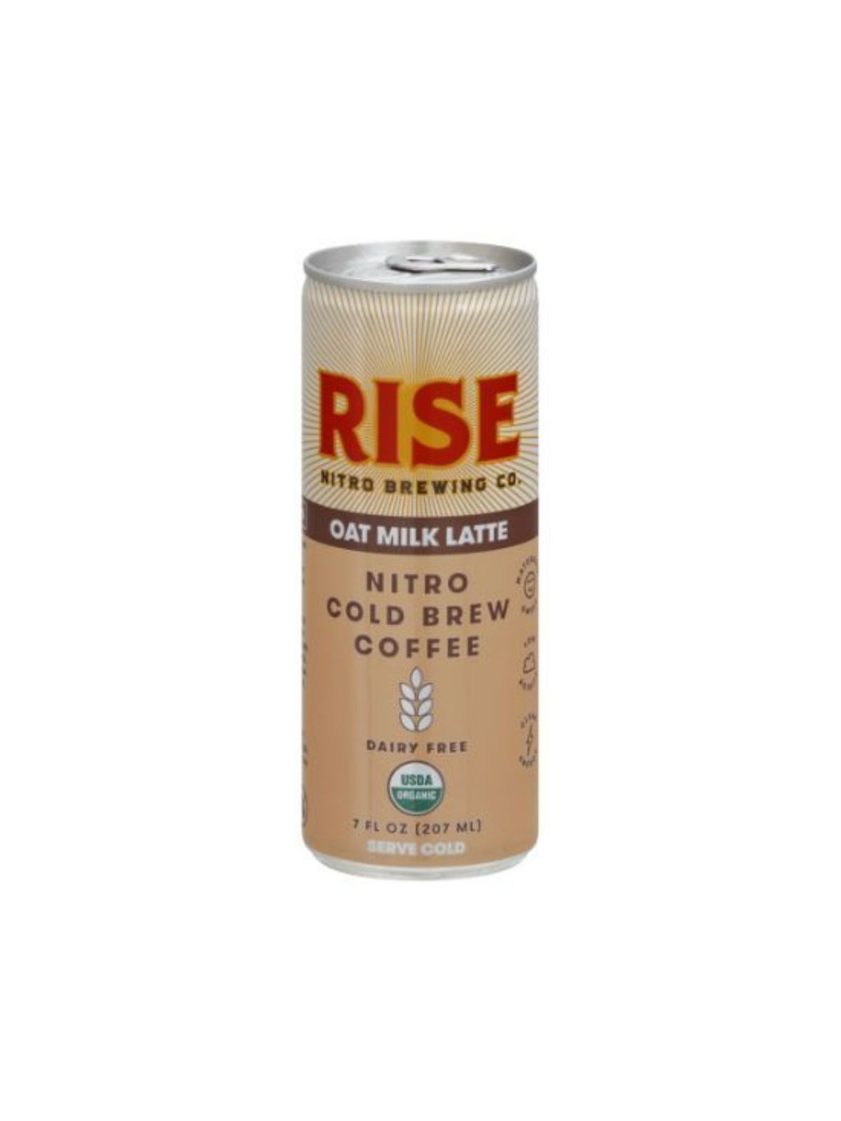 Order Rise Brewing Co. Oat Milk Latte Nitro Cold Brew Coffee (7 oz) food online from Stock-Up Mart store, Los Angeles on bringmethat.com