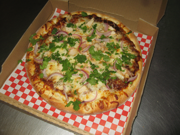 Order BBQ Chicken Pizza food online from Papas Pizza store, San Diego on bringmethat.com
