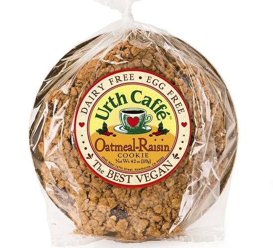 Order Vegan Oatmeal-Raisin Cookie food online from Urth Caffe 專覃 store, Santa Monica on bringmethat.com