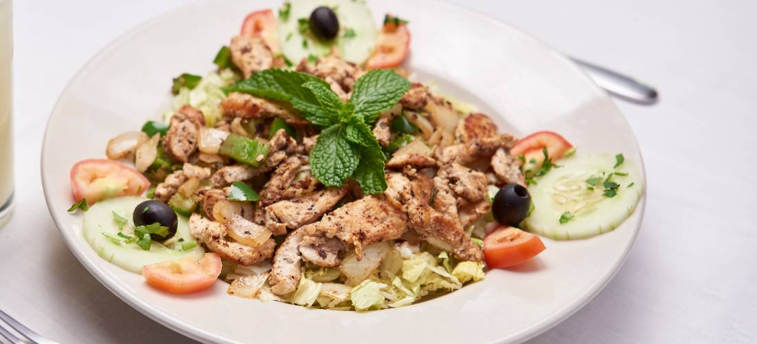 Order Chicken Salad food online from The Parthenon Restaurant store, Indianapolis on bringmethat.com
