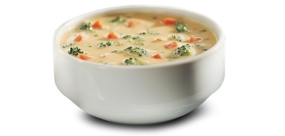 Order Broccoli Cheddar Cheese Soup food online from Quiznos Sandwich Restaurants store, Richmond on bringmethat.com