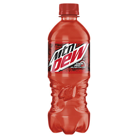 Order 20 oz. Mountain Dew Code Red food online from Chuck E. Cheese store, Paducah on bringmethat.com