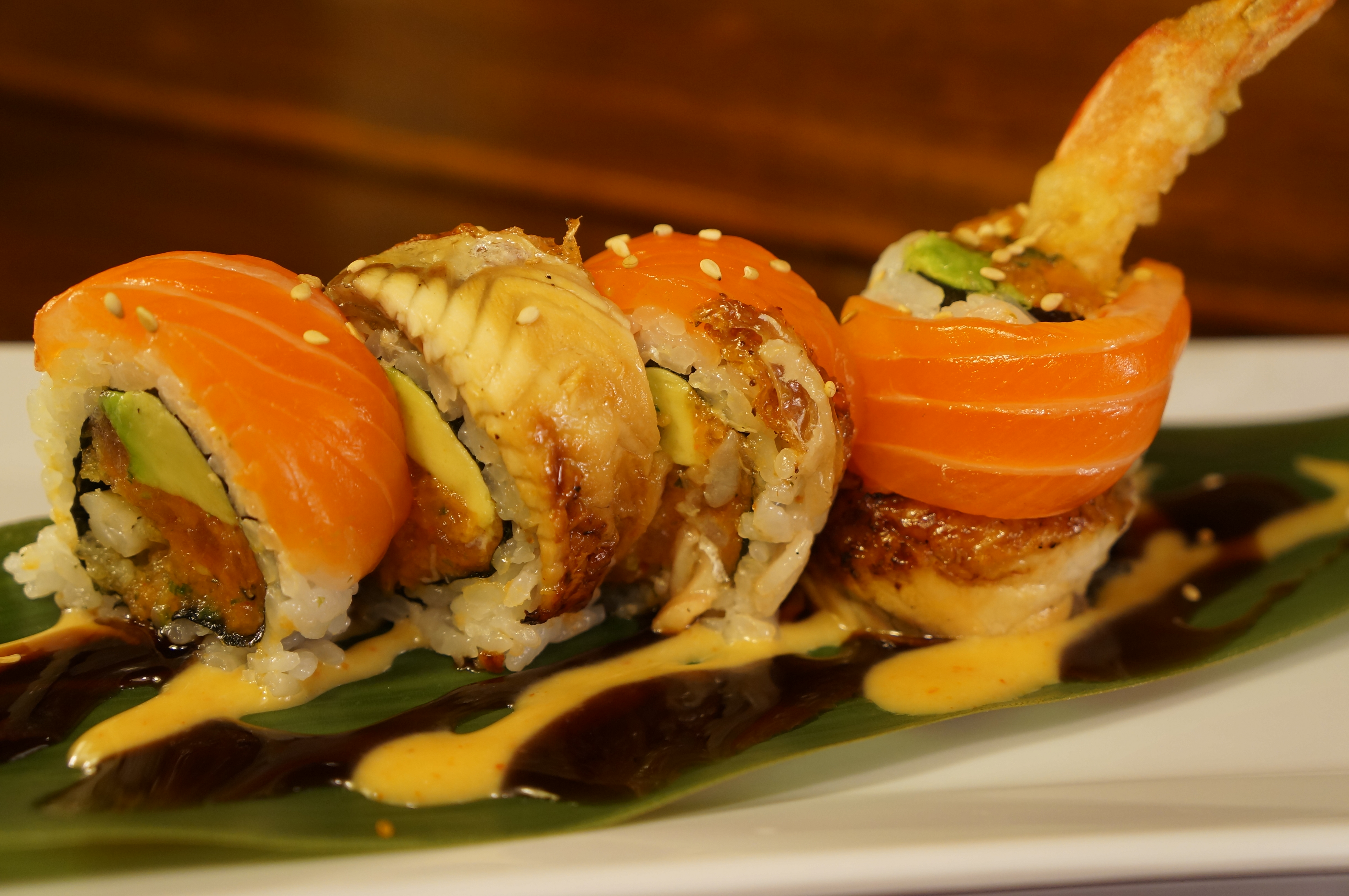 Order Crouching Tiger Roll food online from Tomo Sushi store, Laguna Woods on bringmethat.com