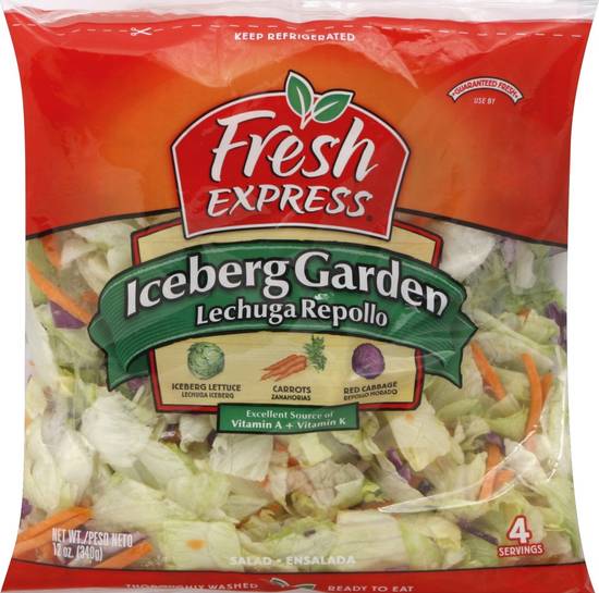 Order Fresh Express · Iceberg Garden Salad (12 oz) food online from Shaw's store, Raynham on bringmethat.com