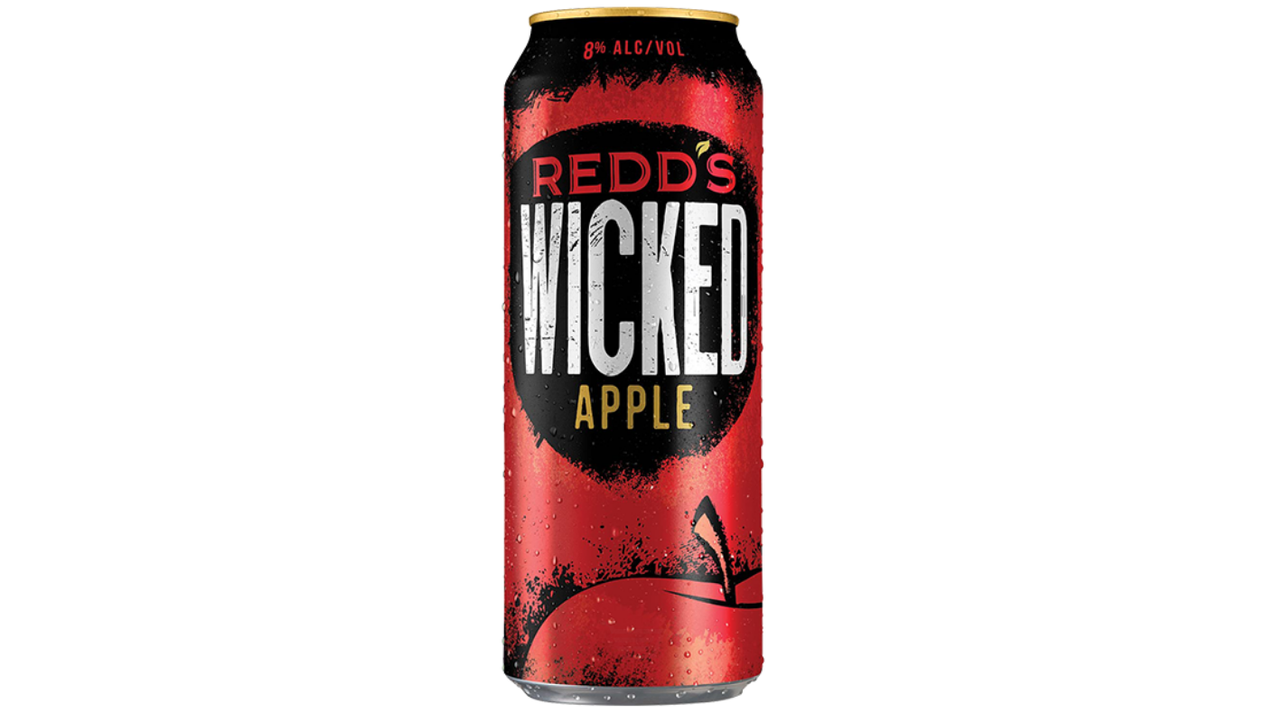 Order Redd's Wicked Apple Ale Beer, 24oz Can food online from Circus Liquor store, Los Angeles on bringmethat.com