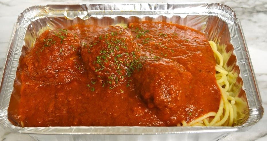 Order Pasta with Meatballs - Pasta food online from Johnny's Pizza store, Brooklyn on bringmethat.com