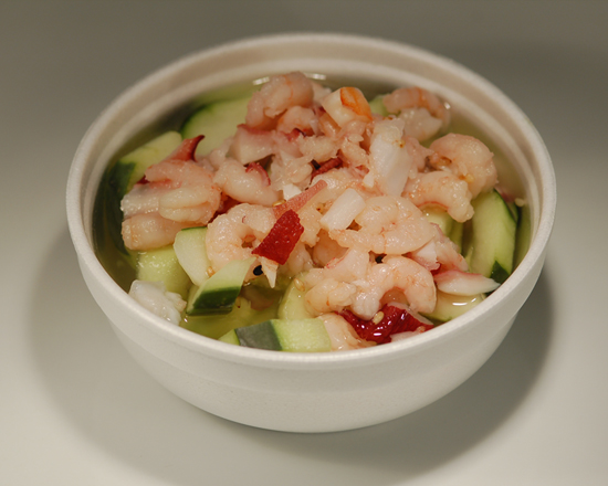 Order Shrimp, Octopus, and Cucumber Salad food online from Sushi Town store, Beaverton on bringmethat.com