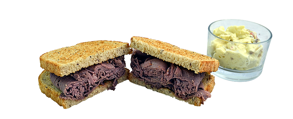 Order Roast Beef on NY Rye food online from Larry's Giant Subs store, Jacksonville on bringmethat.com