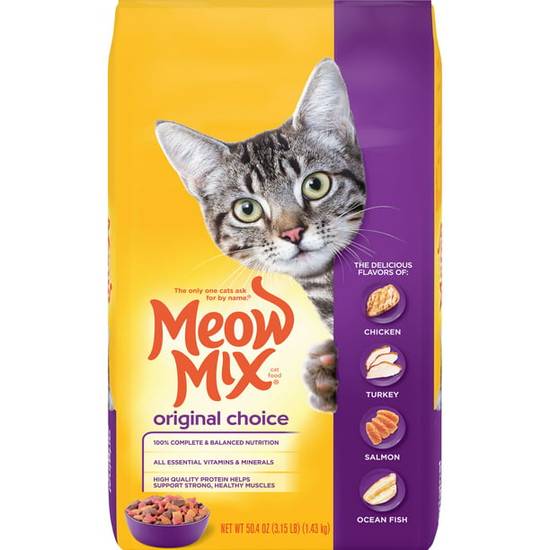 Order Meow Mix Original Choice Dry Cat Food food online from Exxon Food Mart store, Port Huron on bringmethat.com