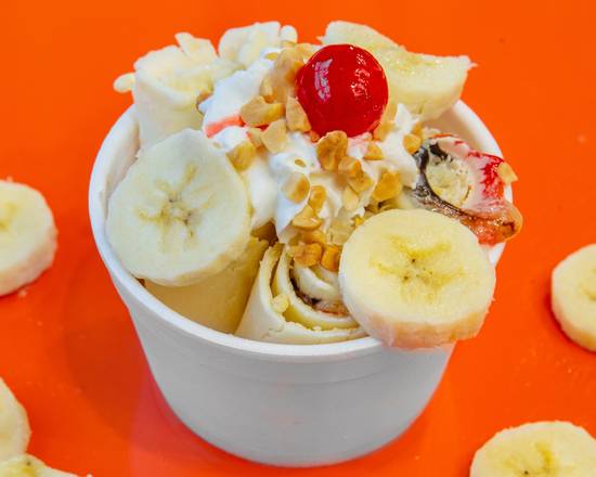 Order  Banana Split food online from Roule Rolled Ice Cream store, Gretna on bringmethat.com