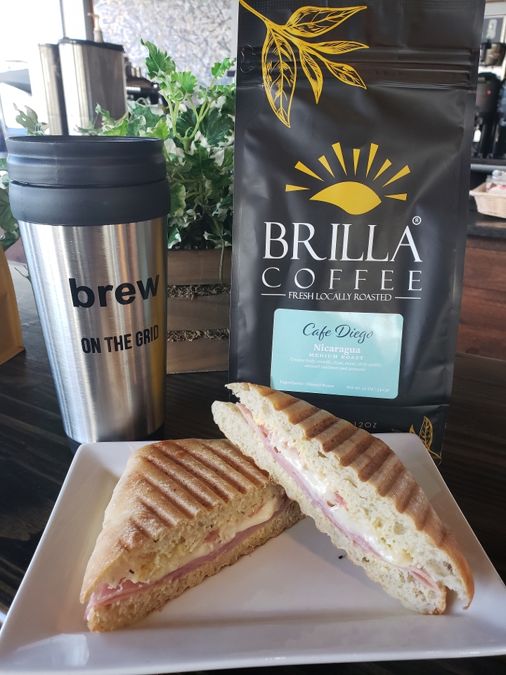 Order Ham and Swiss Panini food online from Brew on the Grid store, Worcester on bringmethat.com