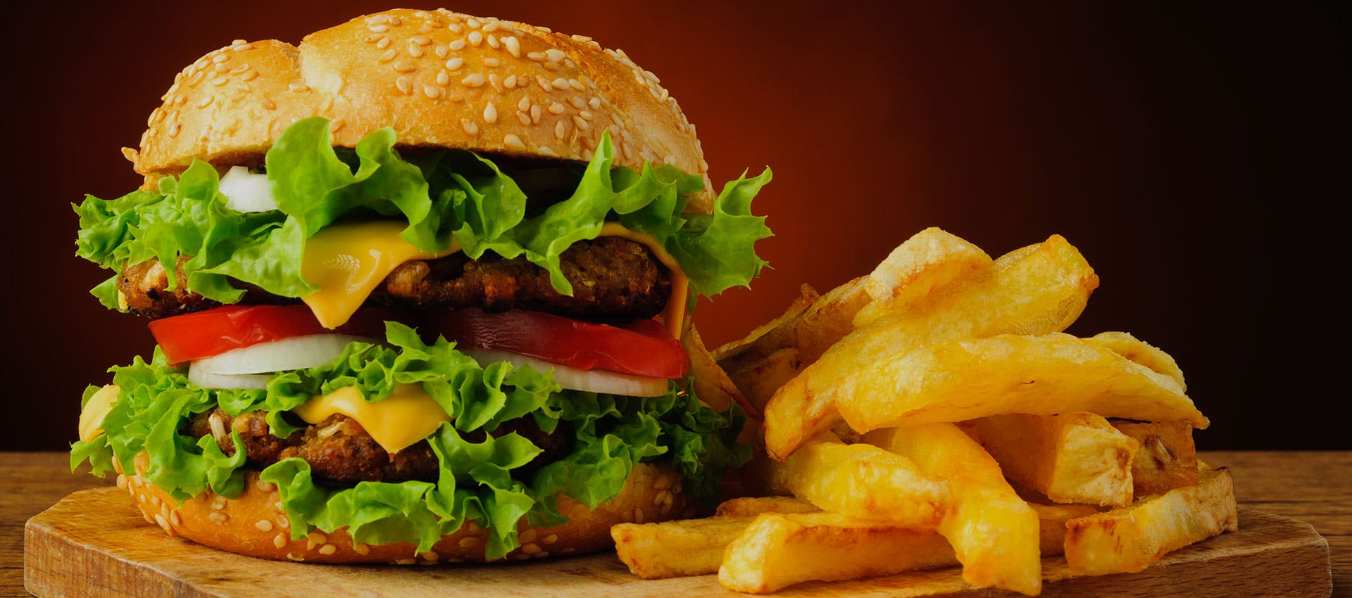 Order The Big Double Burger - 8 oz. food online from Pizza Machine - Hollywood store, Hollywood on bringmethat.com