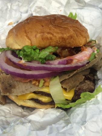 Order Bacon Cheese Burger food online from New Star Gyros store, Chicago on bringmethat.com