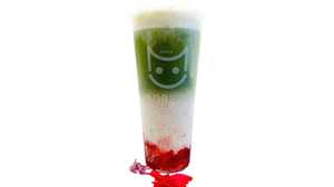 Order Large Matcha Milk with Strawberry food online from Momot Tea House store, Mission Viejo on bringmethat.com