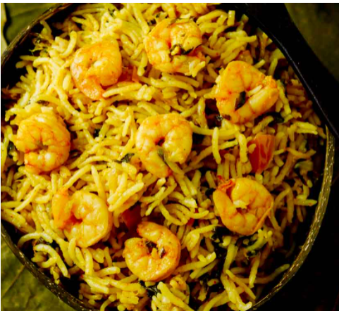 Order 4. Shrimp Biryani  food online from The Little India Restaurant store, Indianapolis on bringmethat.com