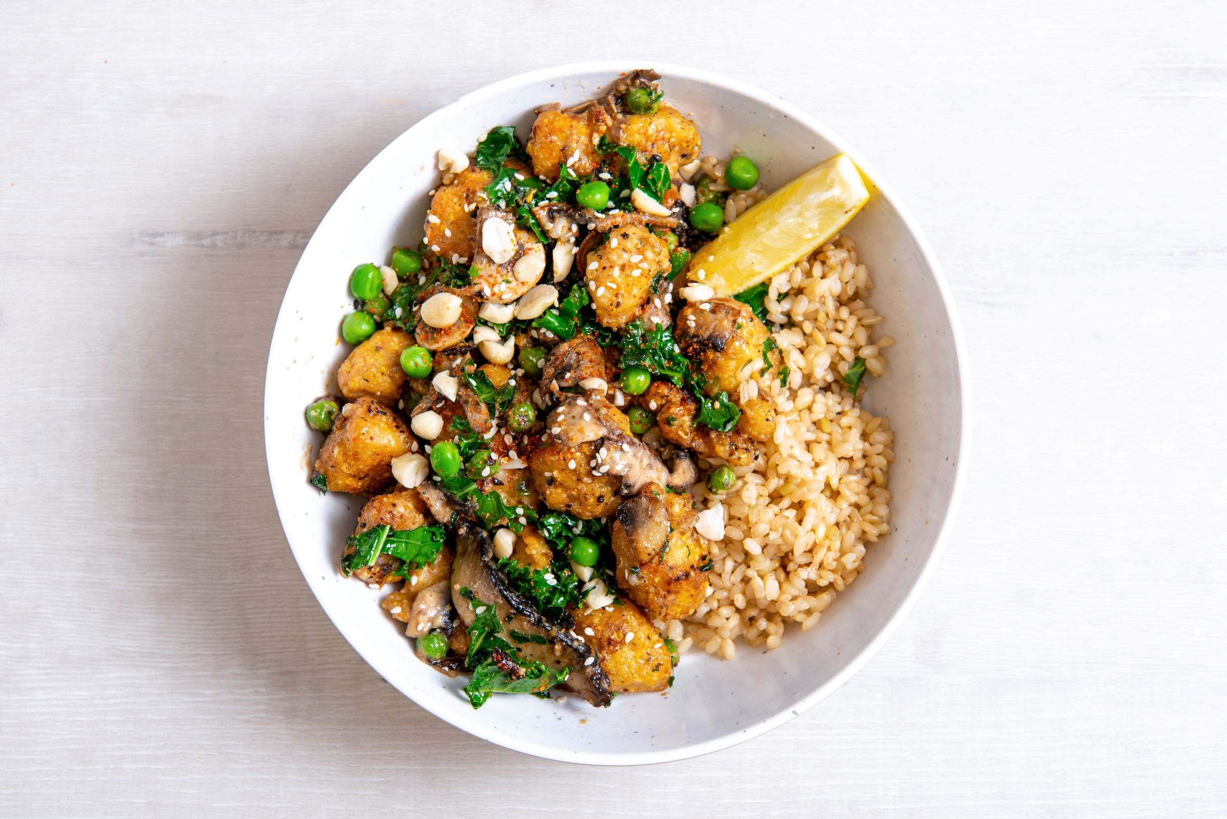 Order Sesame Mushroom Chicken food online from Ginger Bowls (Healthy Asian Bowls - Tempe) store, Tempe on bringmethat.com