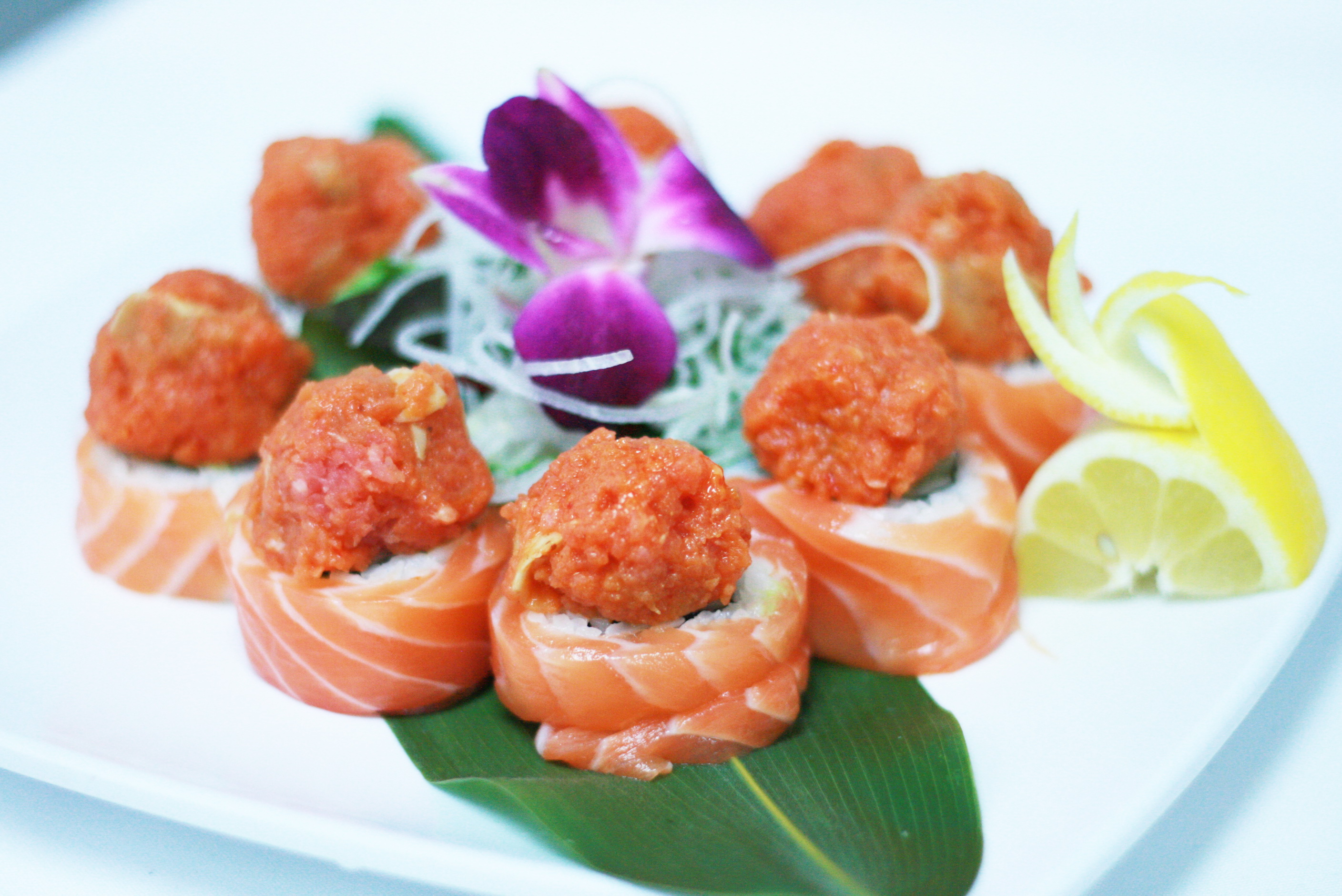 Order B11. Volcano Fire Roll food online from Koisan Sushi & Japanese Cuisine store, Orange on bringmethat.com